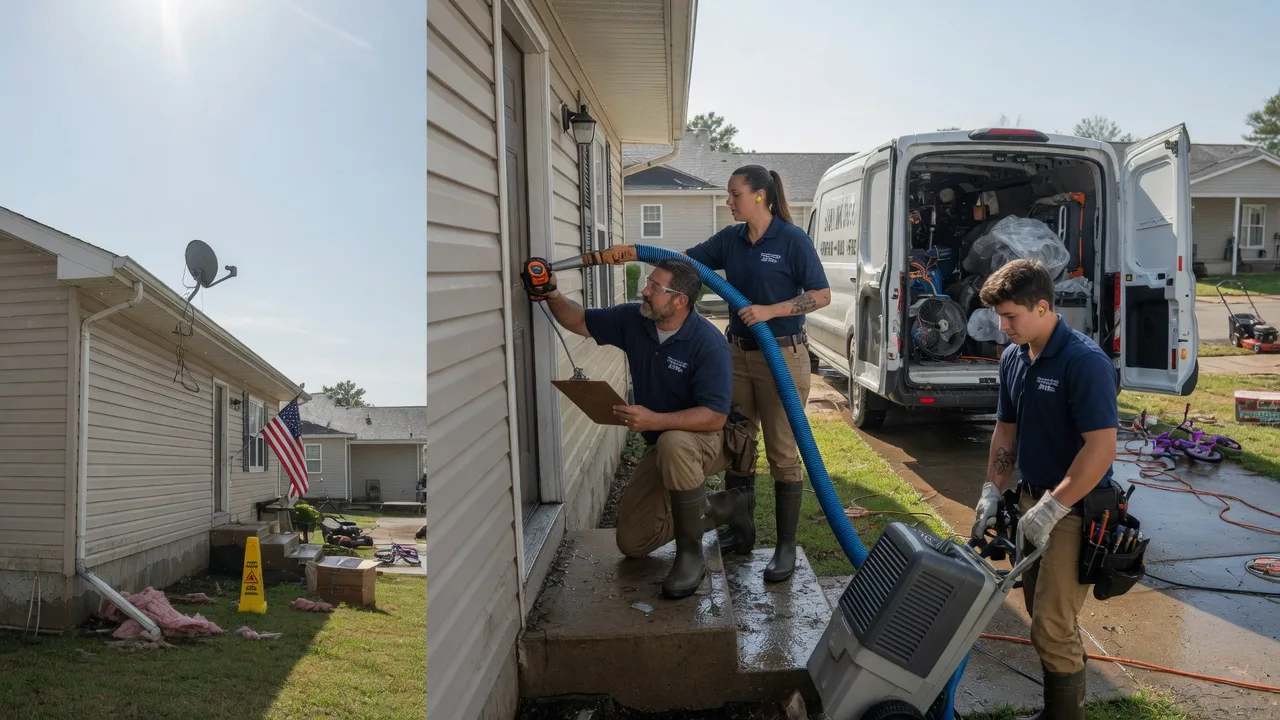Ceiling Water Damage Restoration in Rice, TX near me